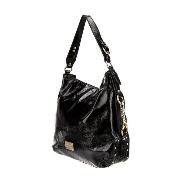 Pretty Vintage MICHAEL KORS Black Patent Leather Shoulder Bag - Picture 2 of 11